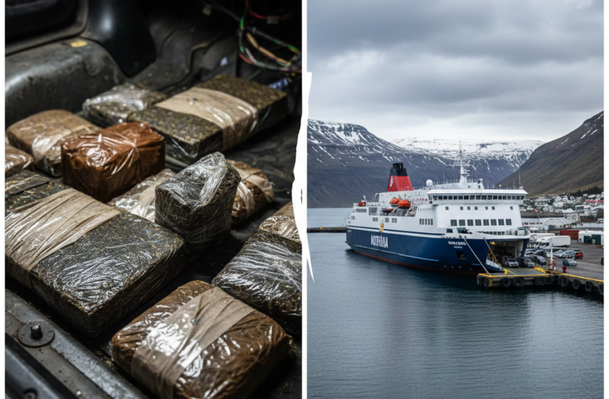 Deutscher wegen Schmuggels von 53 Kg Haschisch nach Island auf Norræna angeklagt